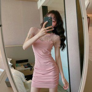 Short sleeve lace of night field of summer sex app